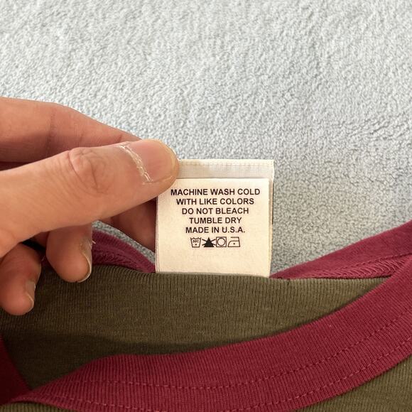 Y2s 2000s Deadstock Interstate Jeans Shirt Top Girls Youth large Classic Green - Picture 7 of 12